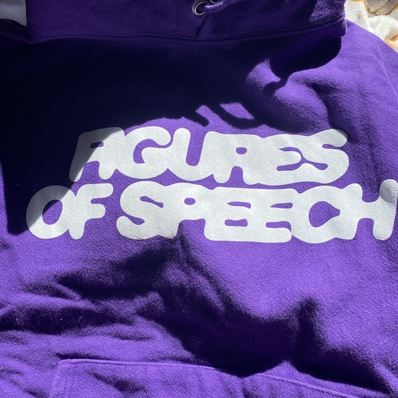 Purple Virgil Abloh figures of speech hoodie. - Picture 7 of 7